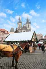 Fototapeta na wymiar Praga, piazza centale