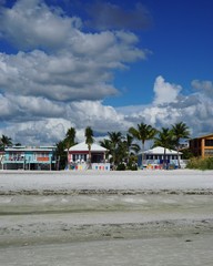 Fototapeta na wymiar Strandhäuser am Fort Myers Beach