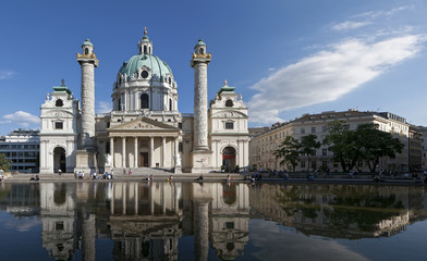 Fototapeta na wymiar Vienna_Karlskirche_Church