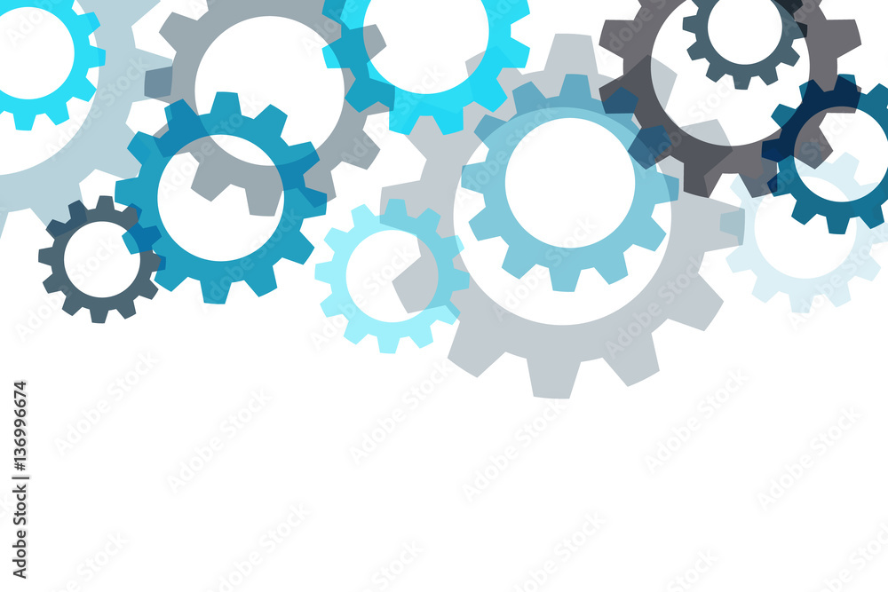 Aufkleber Vector background with a gear element. Industrial components, Eps 10