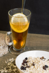 Beauty and skin care. Makeup bright.