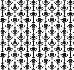VECTOR seamless pattern. Modern stylish. Floral patterns / elements. Illustration.