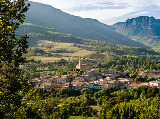 Fototapeta na wymiar The village of La Motta Chalanson, Auvergne-Rhone-Alpes, France