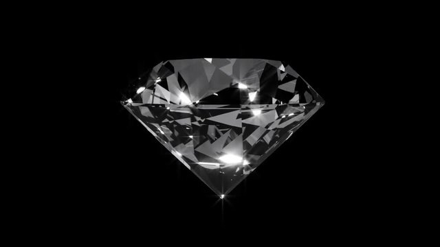 Animation diamond with an alpha channel
