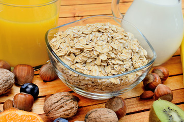 oat cereal on table