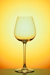 wineglass on colorful background