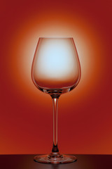 wineglass on colorful background