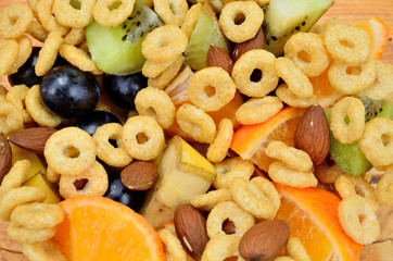 cereal with fruit