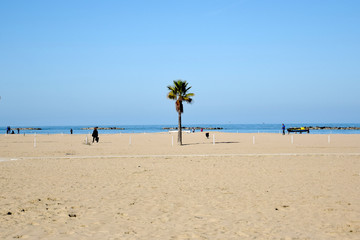 Sulla Spiaggia di Pescara, Italia