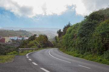 road in mountain and nature