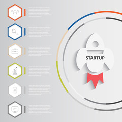 Startup vector infographics