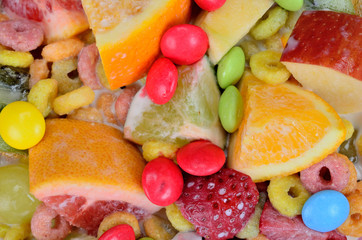cereal with fruit