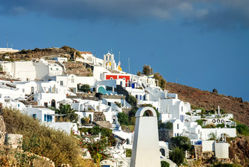 Naklejka premium Santorini beautiful island, Cyclades group, Greece