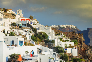 Fototapeta premium Santorini piękna wyspa, grupa Cyklady, Grecja