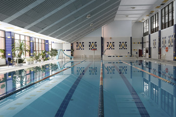 Interior of a swimming pool