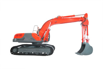 Naklejka premium excavator