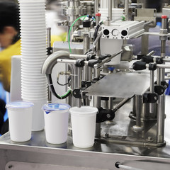 The image of a milk packing machine