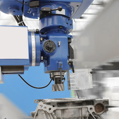 The image of metal-working machine