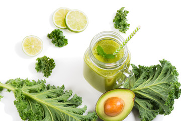  Vegetable green smoothie.