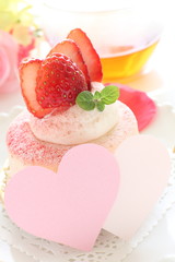 heart shaped card and card for white day image