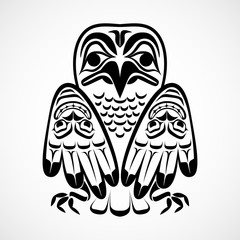 Vector illustration of an eagle.