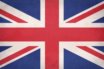 Grunge United Kingdom (UK) flag