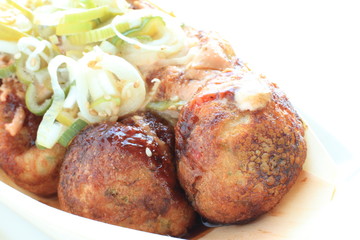 close up of Japanese food, Takoyaki