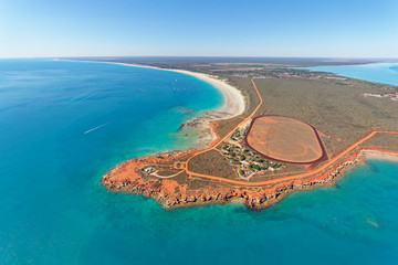 Aerial view of Gantheaume Point and Cable Beach, Broome