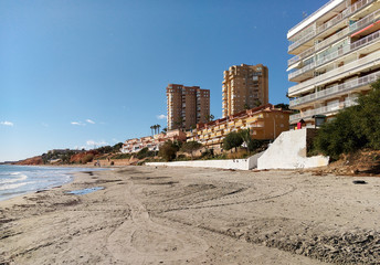 Rocky coast of Dehesa de Campoamor. Spain