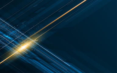 hi speed line rectangle flare movement design background