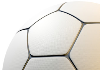 Textured Soccer Ball Closeup