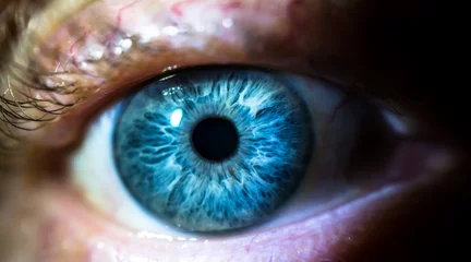Möbelaufkleber Nahaufnahme, menschliches Auge © Katrine