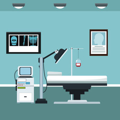 clinic room consultation care vector illustration eps 10