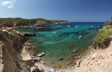 Fototapeta na wymiar Ibiza Xarraca beach