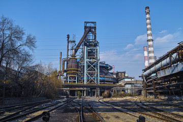 Abandoned steel works in Beijing