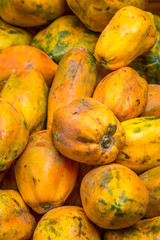 Papaya in Bolivia Market