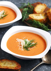 Tomato soup. Zuppa di Pomodoro