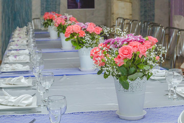 Сервировка свадебного стола