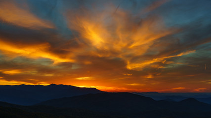 Fototapeta premium Sunset on Max Patch