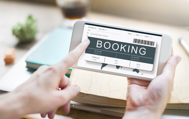 Ticket Booking Journey Travel Trip Concept