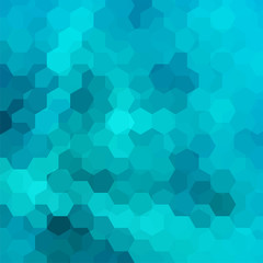 Obraz na płótnie Canvas Background made of blue hexagons. Square composition with geometric shapes. Eps 10