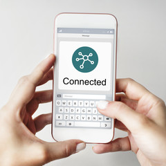 Digital Online Connection Symbol Concept