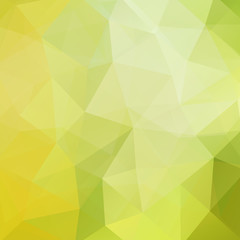 Obraz premium Polygonal vector background. Can be used in cover design, book design, website background. Vector illustration. Pastel green, yellow colors