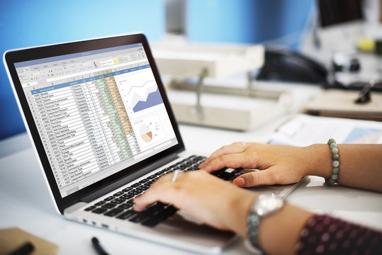 Spreadsheet Marketing Budget Report File Concept