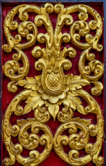 Wood craft Thai classic pattern