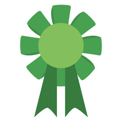 st patricks day rosette ornament icon vector illustration eps 10