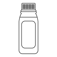 bottle medicine healhy care icon thin line vector illustration eps 10
