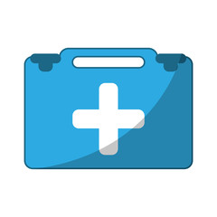 suitcase first aid medical vector illustration eps 10