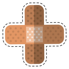 cartoon medical plaster bandage adhesive vector illustration eps 10