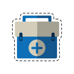 cartoon first aid kit emergency equipment vector illustration eps 10